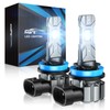 Marsauto H11 Bulb, 30000LM Brightness Output 6000K Cool White,H8 H9
