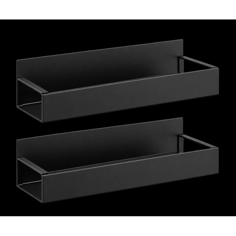 2-Piece Magnetic Storage Shelf for Kitchen Organization – Space-Saving ABS