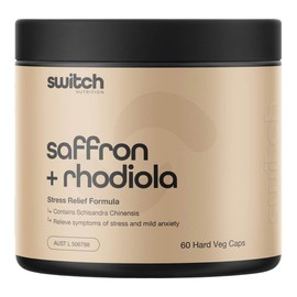Switch Nutrition Saffron + Rhodiola Stress Relief, 60 Capsules
