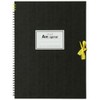 Maruman Sketchbook F4 Art Spiral Drawing Paper, Thick, Black, 24