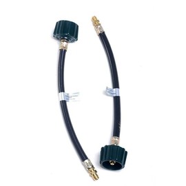 12 in Propane Hose - Propane Pigtail Hose Without Gauge - QCC1/TYPE 1 Rubber Camper Tank Hose - Propane Pigtail for RV - LP Gas Pigtail - RV Supplies - 2 Pack