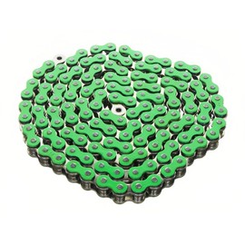 DREAM MOTION Motorcycle 428 Chain 108 Links Drive Chain Transmission System Parts for Honda Kawasaki Yamaha 125cc ~ 250cc SSR YCF Street Bike Quad Scooter ATV Dirt Pit Bike Accessories(Green)