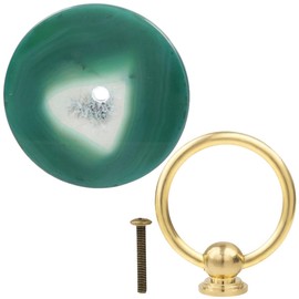 Nupuyai Cabinet Knobs, Furniture Knobs, Agate Handles, Drawer Knobs, Furniture Handles, Door Knobs for Cupboard, Chest of Drawers, Pack of 2