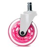 Office Chair Wheels - Set of 5 Rollerblade-Style Casters, Smooth