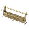 Retro Padlock, Classic Ancient Style Chinese Combination Lock for Jewelry