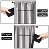 KEQIAOSUOCAI 100 Blackout Curtains with Black Liners - Solid Thermal