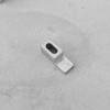 YINETTECH 10Pcs 6mm Shower Glass Panel Bracket Chrome-Plated ABS Plastic