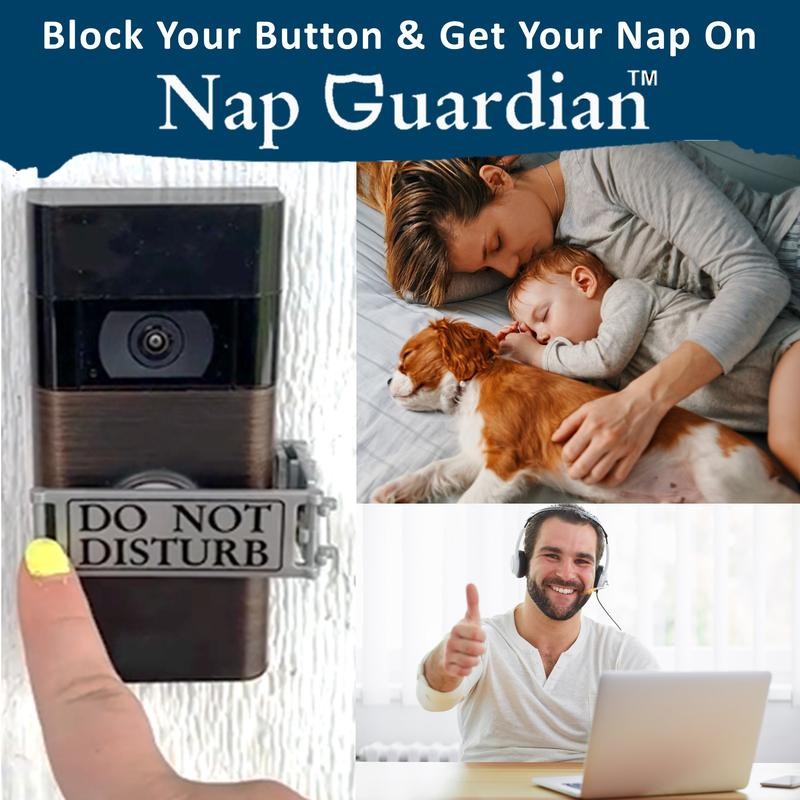 Nap Guardian Doorbell Cover that Rotates from DO NOT DISTURB