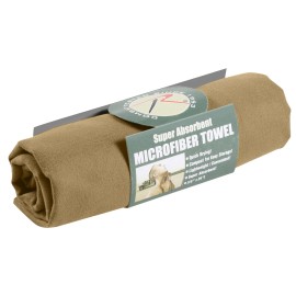 Rothco Micro Fiber Towels - Microfiber Body & Hand Towels - 30" x 50" or 15" x 24" - Coyote Brown, Body Towel ( 30" x 50")