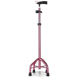 Folding Cane Senianon Slip Cratsuand Wide Four Foot Walker Aluminum Alloy (Color : C)
