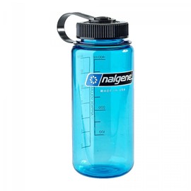Nalgene Tritan Wide Mouth BPA-Free Water Bottle, Blue, 16 oz