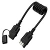 3ft/36 4 Pin Flat Trailer Extension Coiled Cable 18 Gauge