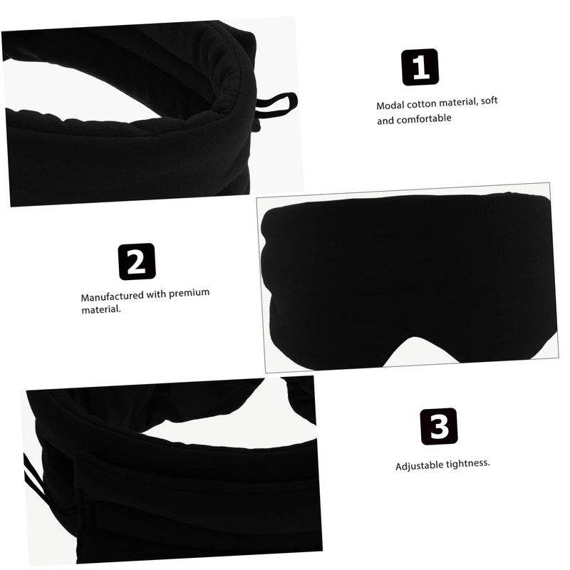 TOVINANNA 1Pc Modal Cotton Sleep Eye Mask Portable Blindfold for