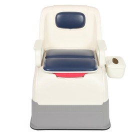 Bedside Commode Chair,Safety Commode Free Standing Toilet,User-Friendly Design,Non-Slip,Toilet Commode Chair kit for The Elderly, Disabled, Pregnant Women, Adults,220.46 Lbs (Blue)