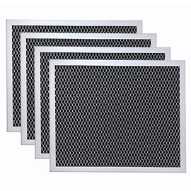 Amazinpure 4 Pack Range Hood Filter 97007696 Aluminum Charcoal Combo Compatible with OEM Part# Whirlpool W10355450 Broan Nutone 6105C 41F 413023 41000 46000 11000 4341999 4378581 1172266 5-3082 51113711 (8.75 x 10.5) in