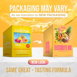 Dr. Price’s Electrolytes Powder Packets – Tropical, 30 Servings | Sugar Free Hydration Drink Mix with 72+ Trace Minerals | Keto Electrolytes, Vegan, Doctor-Formulated, Made in USA