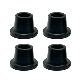 1-1/8 Inch Replacement Feet for Shower Chair Bath Seat, 4 Pack Rubber Tips Non Slip Shower Bench, Rubber Suction Cup Feet, Metal Insert Reinforced for Shower Stools (1-1/8" I.D, Black)