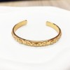 Embossed Moon Star Sun Bangle Cuff Bracelet for Women Fashion