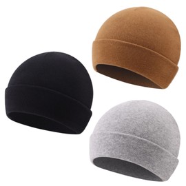 PESAAT Newborn Hospital Hat Infant Baby Boy Girl Cotton Beanie Preemie 0-12months Hats (0-6 Months, Black+Gray+Coffee)