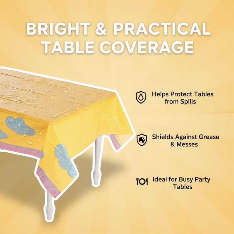 Fun Express You are My Sunshine Plastic Tablecloth - Party