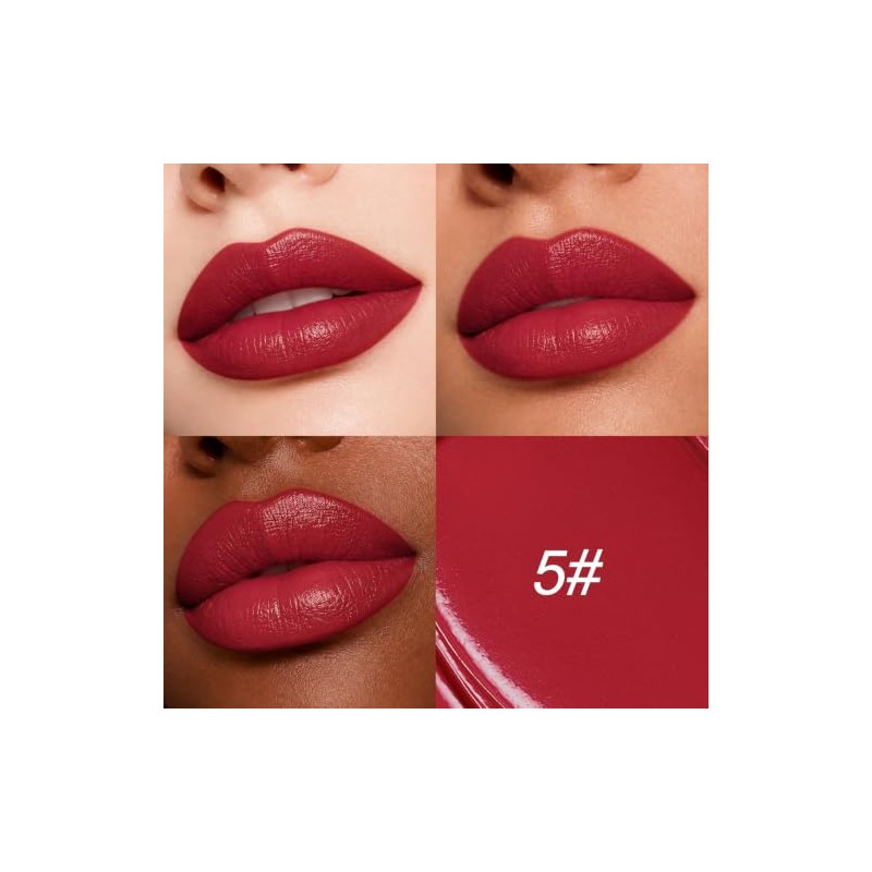 Erinde Lápiz Labial Mate y Cremoso de Larga Duración, Resistente