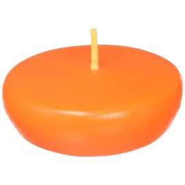 Zest Candle 24-Piece Floating Candles, 2.25-Inch, Orange