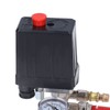 90-120PSI Adjustable Air Compressor Pressure Valve Kit with Switch, Regulator