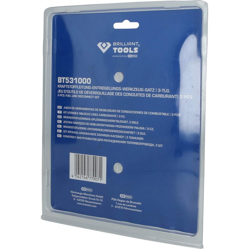 BRILLIANT TOOLS BT531000 Fuel Line Release Pliers Set, 3-Piece [Powered