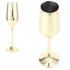 200ml Goblet Stainless Steel Champagne Glass Drinking Cup for Bar/Party