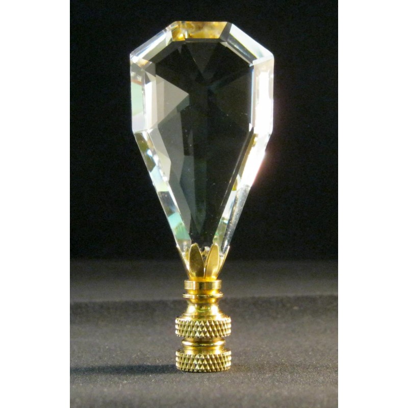 LITE ACCENTS LAMP FINIAL**ARCTIC ICE*** LEADED CRYSTAL LAMP FINIAL WITH