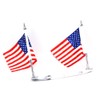 GUAIMI License Plate Flag Mount Double Flag Holder Motorcycle Flags