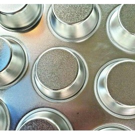 G&S EZ-BAKER PRO 12 "Cup" Standard Size Cavity MUFFIN TIN STAINLESS STEEL G&S EZ-BAKER PRO Dozen