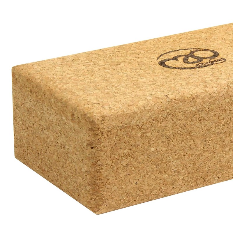 Yoga-Mad Cork Yoga Brick | 23cm x 12cm x 7.5cm