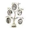 Family Tree Antique 5 Picture Silver Plated Family Photo Frame