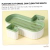 Gatuida 2pcs Hydroponic Cat Grass Box Soilless Planting Pot for