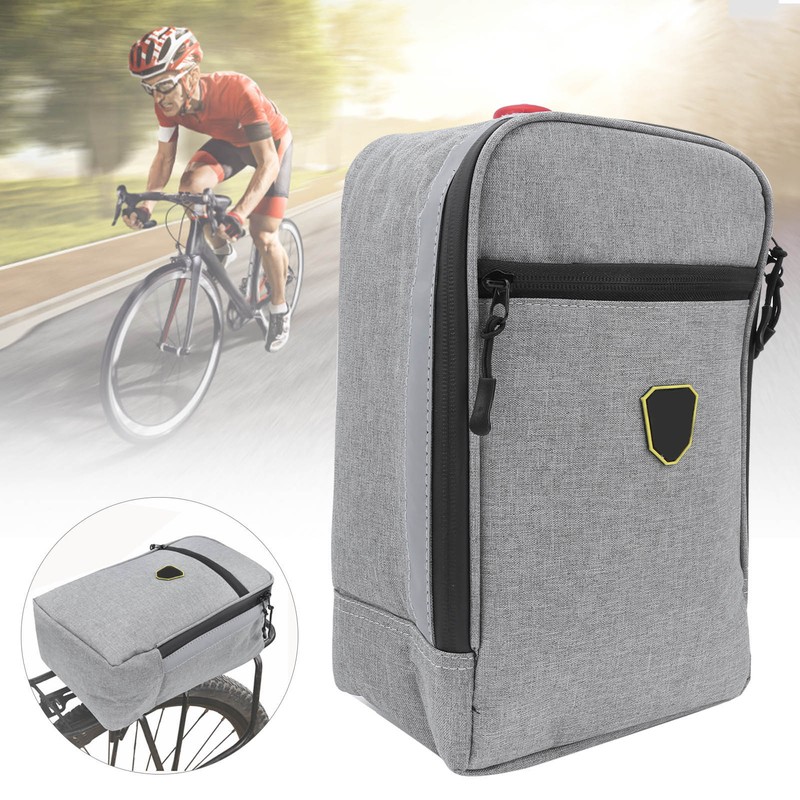 Folding Bicycle Lithium Battery Tail Bag Bike Trunk Rear Pouch