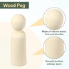 sourcing map 2 Pack Wood Peg, 5 Inch Boy-Shape Wooden