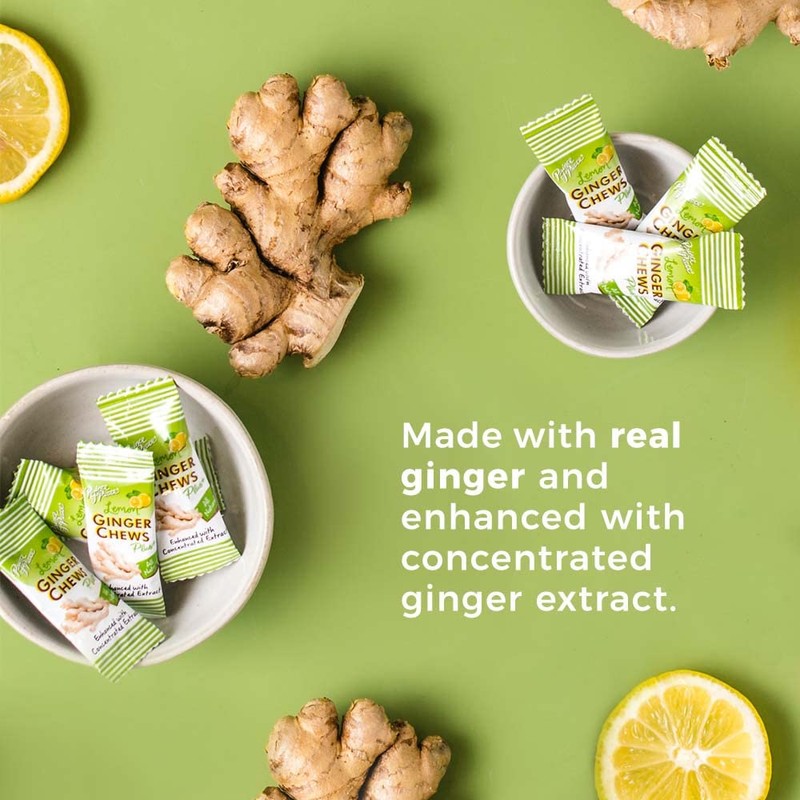 Prince of Peace Ginger Chew Plus+ with Lemon, 3 oz.