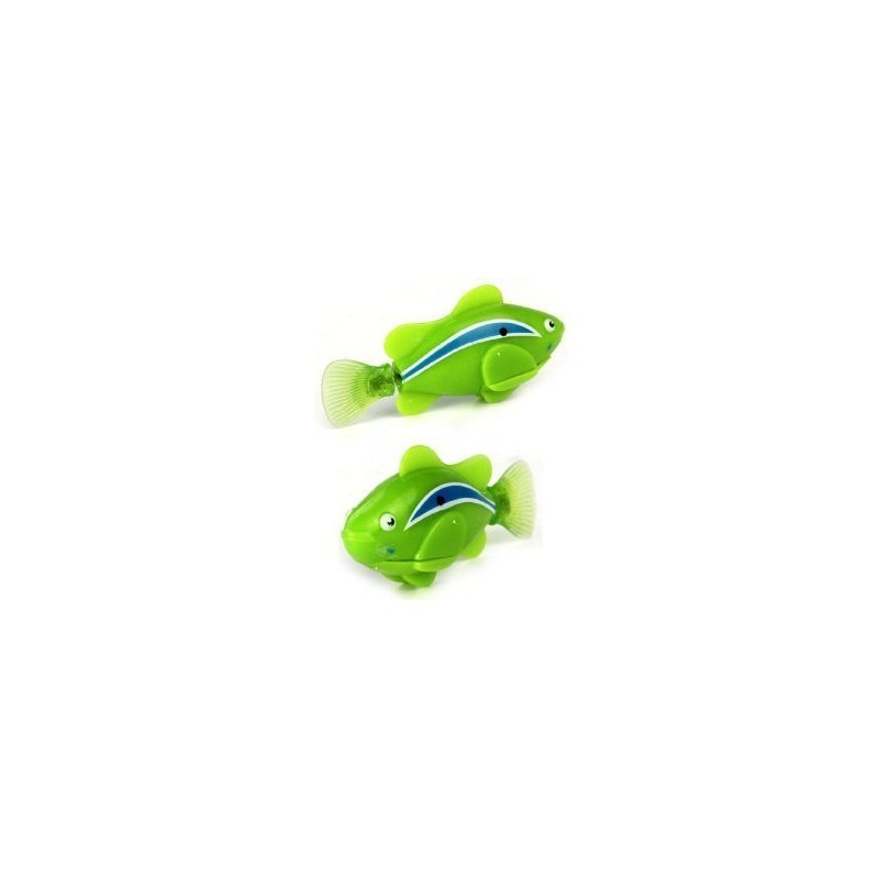 Robo Fish Water Activated - Green Fish with Coral
