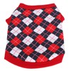 Pet Pig Spring Summer Sleeveless TShirt Pet Vest Sweatshirt Rhombus
