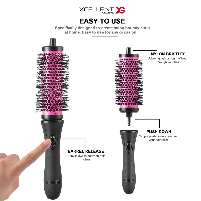 Round Brush Set for Blow Drying - Round Hair Brush