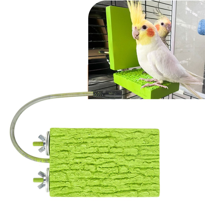 Heating Bird Perch Platform Constant Temp 5W Safe Small Pet