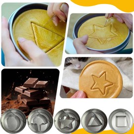 SZSMW 8 Dalgona Kekse - Dalgona - Kekse Kaufen Fertig - Ideal Zum Backen, Kochen, Pfannkuchen Oder Gebratenen Eiern, Geeignet Zum Schneiden Von Keksteig, Fudge, Sandwiches, KäSe, Weich