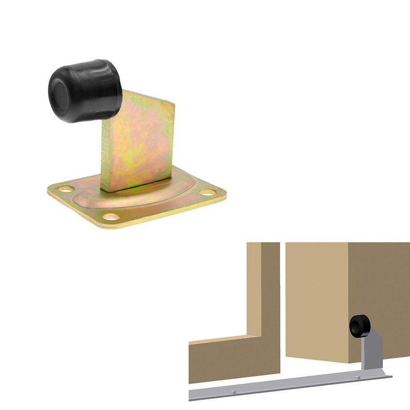 Skelang Gate End Stop Floor, Sliding Gate Stop with Base,