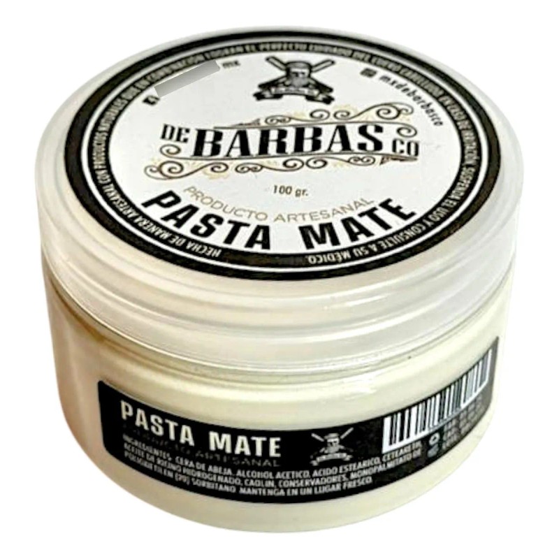Pomada Cera Cabello De Barbas Pasta Mate Original Sin Brillo