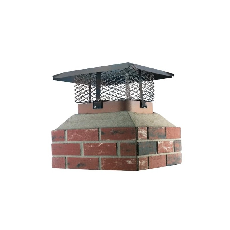 HY-C SCADJ-L Shelter Adjustable Clamp On Single Chimney Cover, Fits