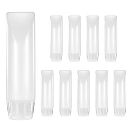 10 Pcs 1 Oz Travel Bottles,Travel Toothpaste Container,Leakproof Toiletry Bottles,Refillable Toothpaste Tubes,Suitable for Travels of Toothpastes,Lotion,Cosmetics 1 Oz Squeeze Bottle