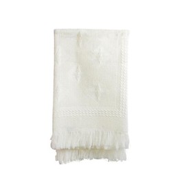 SOHOBABY™ Luxury Baby Boys & Girls Shawl, Baby Blanket, Suitable for Newborn, Infants and Toddlers, Breathable Soft and Warm, Acrylic Shawl. Off-White/Cream (White)