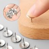 VAPKER 600 Count Thumb Tacks Silver Push Pins 10mm/0.39inch Flat