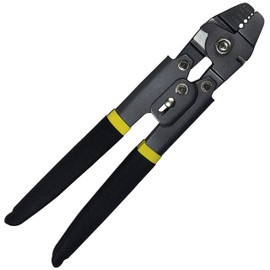 Fishing Crimping Pliers Heavy Duty Stainless Steel Wire Rope Crimping Tool Fishing Tackle Pliers Built-in Wire Cutters Crimp Sleeves, 4 Crmping Size